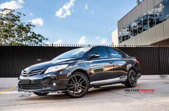 TOYOTA COROLLA HE907 GLOSS BLACK MACHINED FACE